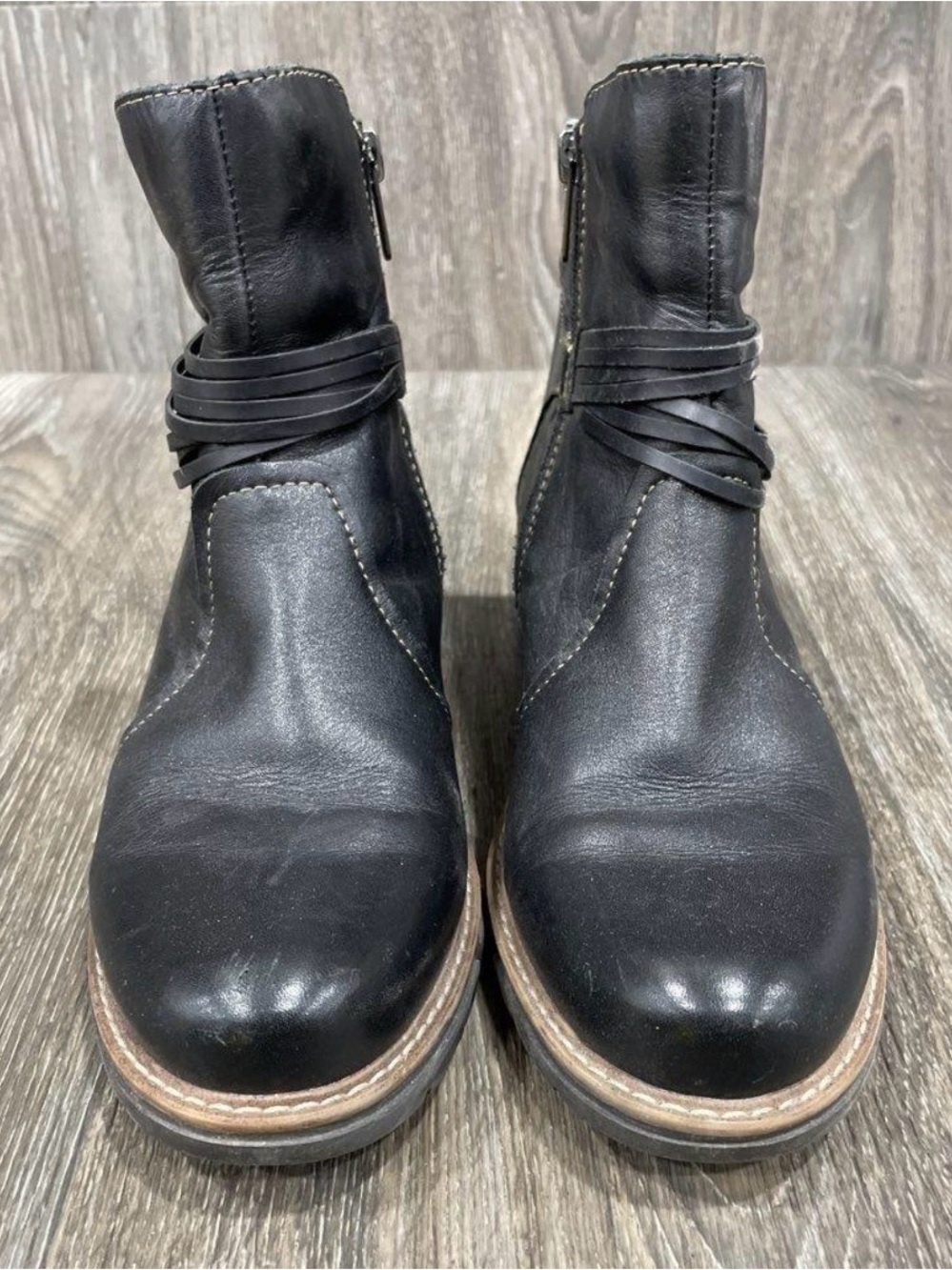 Pikolinos San Sebastia Black Leather‎ Ankle Boots Size 37 US 7 Made Spain